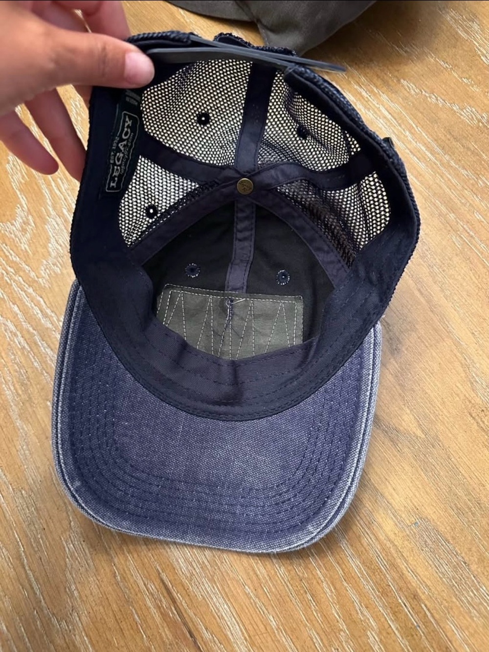 MEANWHILE "Back on the Farm" Denim-Style Trucker Hat - Picture 3 of 3